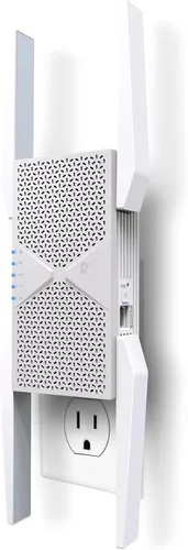 Vista 10 de TP-Link RE813XE AXE5400 Extensor de alcance Wi-Fi 6E con puerto Ethernet Amplificador repetidor inalámbrico de triple banda de 5.4 Gbps Hasta