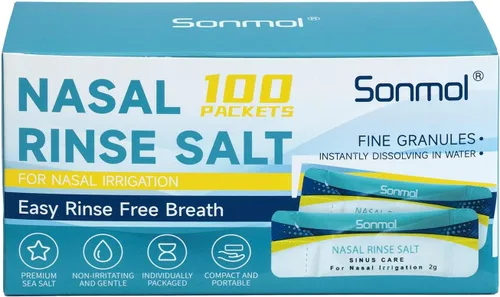 Vista 7 de Sonmol Paquetes de solución salina, paquetes de sal premezclados para paquetes de recarga de enjuague nasal