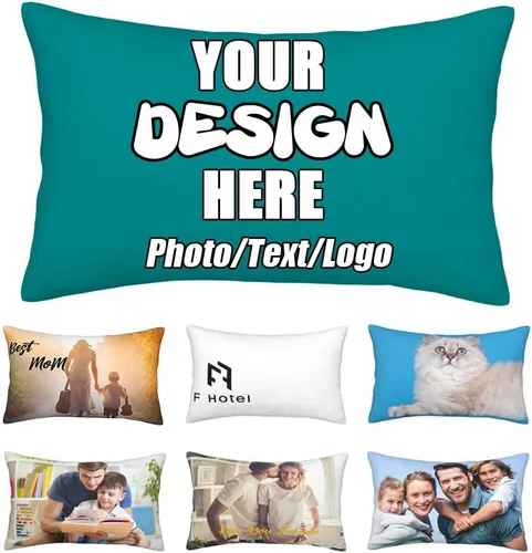 Vista 14 de Funda de almohada decorativa personalizada con foto de pareja, funda de cojín decorativo personalizada, fundas de almohada personalizadas