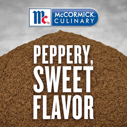Vista 4 de McCormick Culinary Pimienta de Jamaica molida, 16 onzas, un recipiente de 16 onzas de condimento de pimienta de Jamaica, cuenta con un sabor a