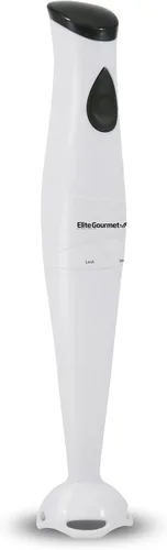 Vista 8 de Elite Gourmet EHB2425B Mezclador eléctrico de inmersión, picadora, batidora de mano con control de 1 toque, 150 vatios, negro Funciona como