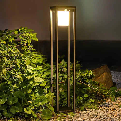 Vista 8 de Luz Solar de Pared para Exteriores con Sensor de Movimiento - Luces de Aplique Solar de Aluminio de 600 Lúmenes para Exteriores, Linterna de Pared