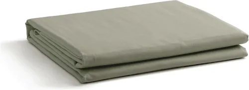Vista 13 de Sábanas de 100% algodón percal, tamaño individual, 1 sábana encimera, ropa de cama fresca, resistente y transpirable, celeste