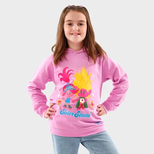 Vista 2 de DREAMWORKS TROLLS Sudadera con capucha para niñas Sudaderas con capucha para niñas Sudaderas con capucha para niñas