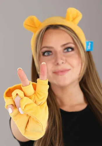 Vista 7 de FUN Costumes Kit de diadema y guantes suaves Pooh
