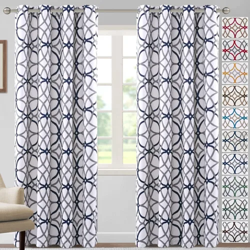 Vista 27 de H.VERSAILTEX Cortinas opacas de 63 pulgadas de largo, juego de 2 paneles de cortinas térmicas y cortinas para tratamiento de ventana, reducción
