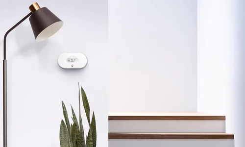 Vista 4 de Airthings 2989 View Radon - Monitor de radón con detector de humedad y temperatura - Alimentado por batería, aplicación móvil, WiFi, alertas