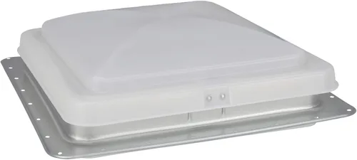 Vista 4 de HENG'S Ventilación de techo universal de 14 pulgadas para remolques de camping, color blanco, con ventilador de 12 voltios 71112-C. No incluye