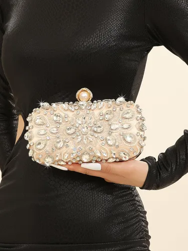 Vista 4 de Ofuleo Women's Handbag Evening Bag Clutch Purse for Wedding Party Prom Weekend Cocktail Homecoming GIfts for Women