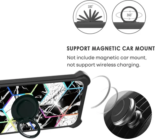 Vista 4 de jioeuinly Funda para Huawei Nova Y71 compatible con Huawei Nova Y71 Funda para teléfono [con protector de pantalla de vidrio templado]