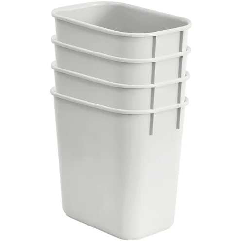 Vista 3 de Acrimet Papelera de basura (plástico) (color blanco) (juego de 4)