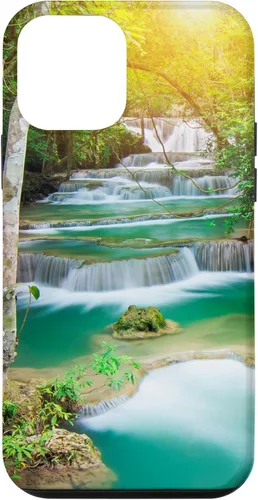 Vista 12 de Funda para iPhone 15 Tropical waterfall ponds