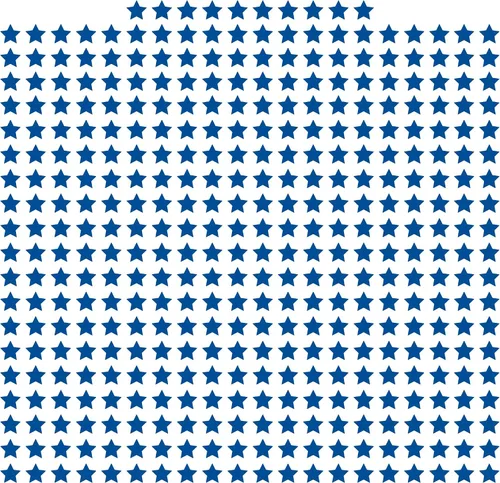 Vista 31 de LiteMark Calcomanías de vinilo mate extraíbles con diseño de estrella Blanco