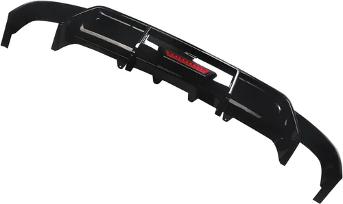 Vista 3 de NINTE Difusor trasero con luz de freno LED para Toyota Camry SE XSE Sedan solo 2018-2024 ABS negro brillante parachoques trasero labio