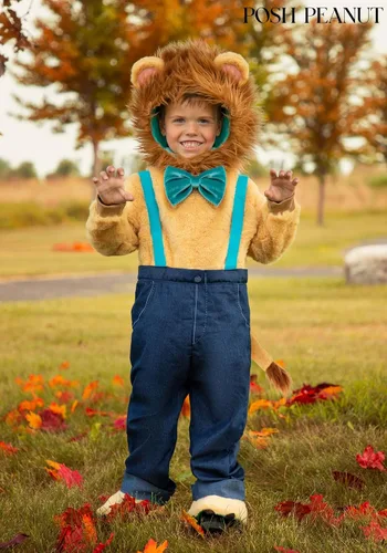 Vista 2 de FUN Costumes Posh Peanut Leo Lion Costume Faux Fur Lion Costume for Toddlers, Leo Lion Costume Toddler Lion Costume