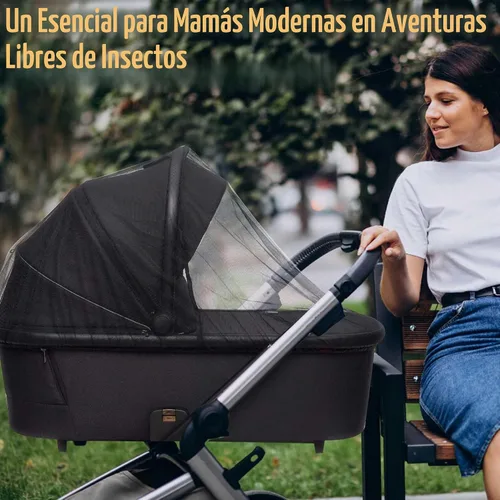 Vista 6 de Mosquitera para cochecito de bebé (paquete de 2) – Protección de malla duradera para moisés, cunas, corrales, Pack N Plays y mini cunas portátiles