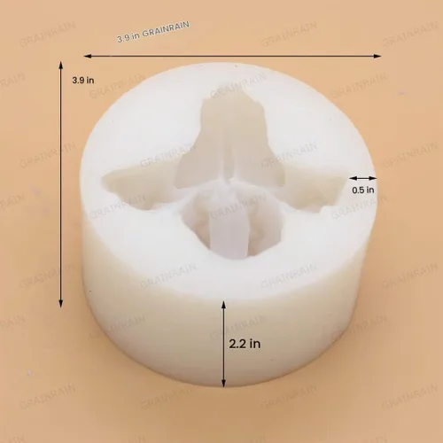 Vista 5 de Moldes de jabón de silicona para hacer jabón, moldes para manualidades, moldes de resina, flores 3D (14167)
