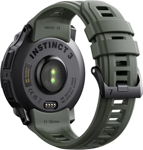 Vista 23 de NotoCity Correa de repuesto para Garmin Instinct, silicona suave, compatible con Garmin Instinct 2/Solar/Tactical(verde militar)