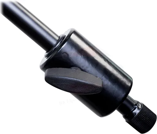 Vista 5 de GRIFFIN Soporte de micrófono con ruedas de 11 pies de alto (edición extendida Xheight) con brazo telescópico y base de trípode, soporte con ruedas