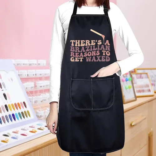 Vista 7 de CENWA Delantal de esteticista para técnico de uñas, jefe de cera, salón de cosmetología, especialista en cuidado de la piel, regalo de belleza