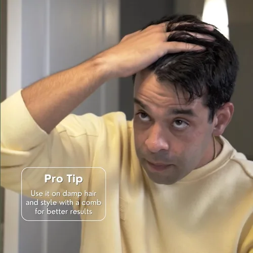 Vista 8 de Gel para el cabello negro Rolda para hombres - Gel de peinado de sujeción media con carbón activado para aspecto húmedo - Cubre las canas y realza
