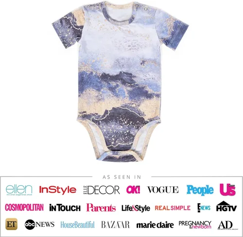 Vista 6 de Oilo Studio's Baby Bodysuit I Ropa de bebé para recién nacidos I Género Neutral Baby Clothing I Cute Summer Outfits