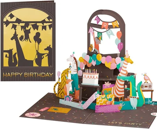 Vista 10 de Lovepop Tarjeta desplegable de cumpleaños con luces LED para ella y él – Tarjetas de felicitación 3D iluminadas para niños, niñas, hombres y mujeres