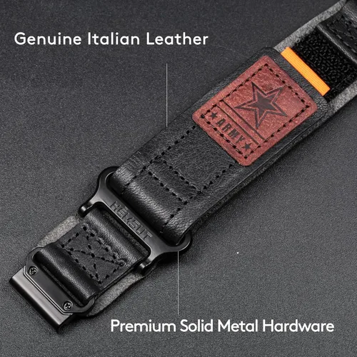 Vista 6 de Compatible con la Correa de Reloj Garmin, Correa Deportiva de Nylon Super Resistente con Diseño de Bucle Tejido, Banda de Reemplazo Dura