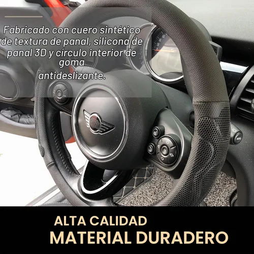 Vista 3 de PINCTROT - Funda de volante de agarre cómodo, diseño antideslizante, universal, 14.5-15 pulgadas (silicona negra)