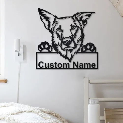 Vista 33 de Letrero de madera personalizado de perro Airedale Terrier Letrero de madera personalizado Airedale Terrier Airedale Terrier divertido Regalo