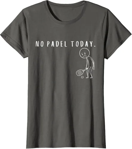 Vista 10 de No Padel Today Funny Padel Stickman Padel Playera Jugador de Tenis