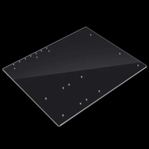 Vista 7 de Marco acrílico de 0.157 in transparente de moda DIY Base Soporte adecuado para barra madre ATX, puede acomodar marco abierto de PC de alto