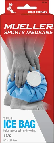 Vista 7 de MUELLER Bolsa de hielo reutilizable para medicina deportiva, bolsa de 9 pulgadas, bolsa fría para lesiones y alivio del dolor, terapia de frío, azul