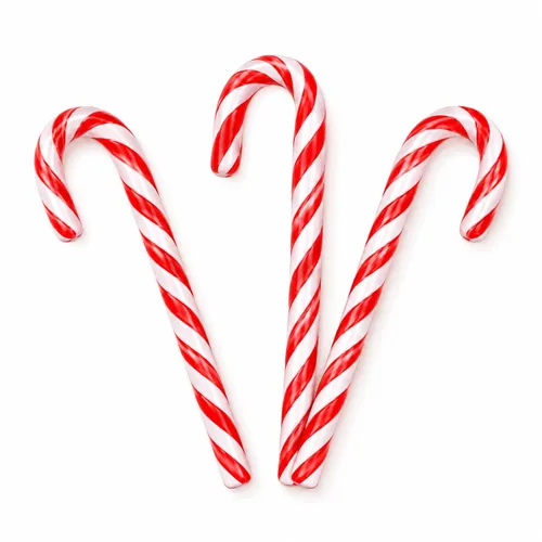 Vista 3 de Fruidles Paquete de 24 chupones de bastones de caramelo navideños, sabor a menta, envueltos individualmente