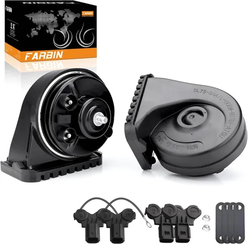 Vista 19 de FARBIN Bocina de Reemplazo para Bocina de Auto Ford Compatible con Ford f150 f250 focus con Convertidor de Enchufe 1 a 2
