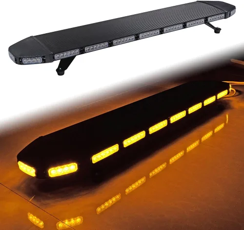 Vista 5 de CORP - Barra de luz estroboscópica de emergencia de 46 pulgadas con 108 LED y 4 luces estroboscópicas intermitentes de 4 LED, caja de control
