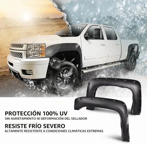 Vista 3 de G-PLUS Guardabarros para guardabarros, compatible con Chevy Silverado 07-13