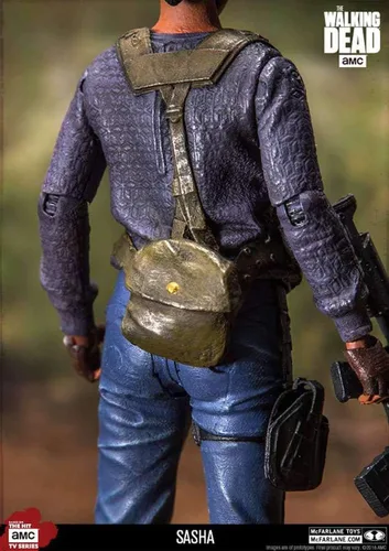 Vista 4 de Walking Dead 14657 TV Sasha Figura de acción, 5 pulgadas