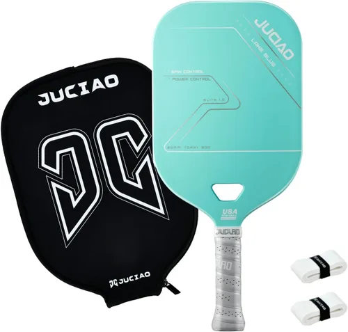 Vista 6 de Paleta de pickleball – Aprobado por USAPA T800 raqueta de pickleball de fibra de carbono de 0.787 pulgadas (0.787 in) con bola de pepinillo