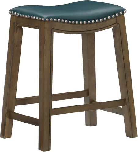 Vista 11 de Homelegance Ordway Taburetes de Altura de Comedor de Madera Maciza - Taburetes de Altura de Mesa Estilo Silla de Montar para Comedor de Transición