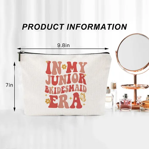 Vista 5 de Bolsa de maquillaje para regalos de sóftbol, regalo inspirador para los amantes del sóftbol, ideal para mamá, abuela, hermana, compañera de trabajo