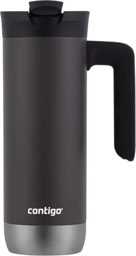 Vista 3 de Contigo Superior 2.0 - Taza de viaje de acero inoxidable con asa y tapa a prueba de fugas y taza de viaje de acero inoxidable con aislamiento al