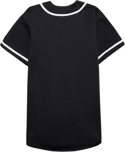 Vista 4 de EALER BJ80 Series - Camiseta de béisbol para hombre, con botones, manga corta, hipster, hip hop, uniformes deportivos