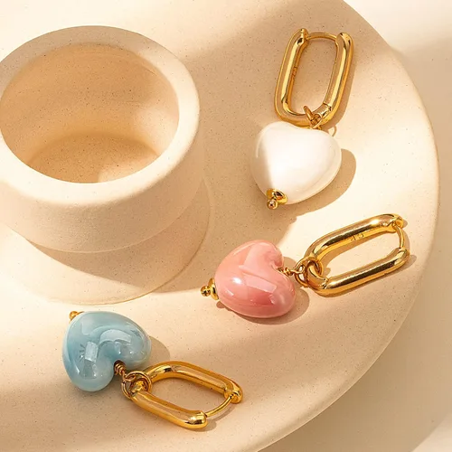 Vista 3 de C.Paravano Aretes de aro para mujer Aretes de aro Aretes colgantes para mujer