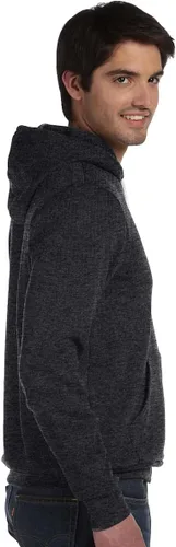 Vista 3 de Sudadera con capucha Bella + Canvas, unisex, con friza de algodón