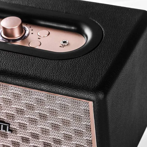 Vista 8 de Altavoz para el hogar con audio premium Bajos ricos, dial giratorio para control de volumen Interruptor de cambio, Bluetooth inalámbrico