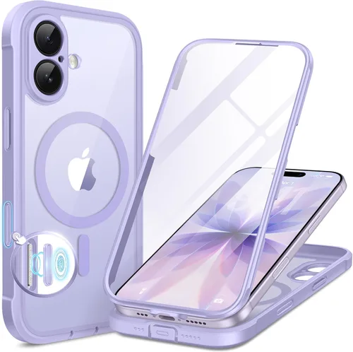 Vista 11 de BERFY Funda para iPhone 12 Pro Max, compatible con MagSafe, protector de pantalla de privacidad integrado y protección de cámara, antiespía
