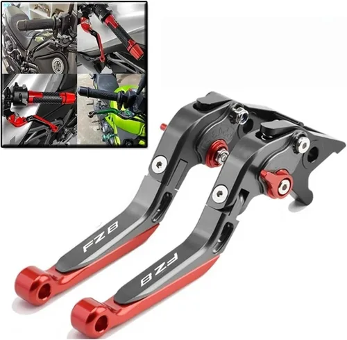 Vista 2 de Motorcycle Clutch Levers for YA&MAHA FZ-8 2011-2020 Motorcycle Accessories Clutch Brake Lever Extendable Folding Adjustable Levers