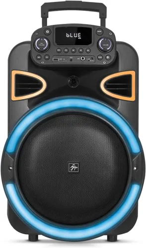 Vista 12 de Fisher Altavoces Bluetooth portátiles, altavoces estéreo, sistema inalámbrico Bluetooth, triángulo cuádruple de 6.5 pulgadas, doble potencia máxima