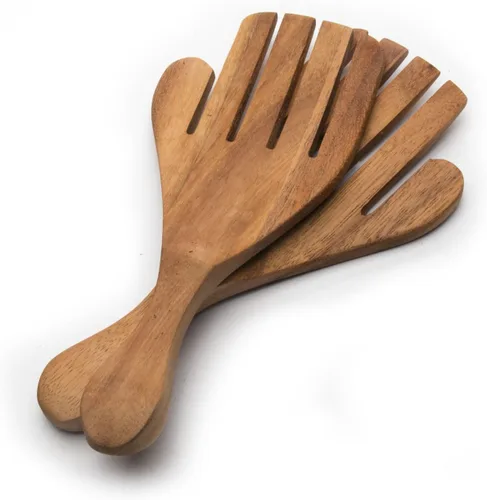 Vista 8 de Ironwood Gourmet Juego de utensilios de ensalada extra grandes, 2.75 x 2.75 x 13 pulgadas